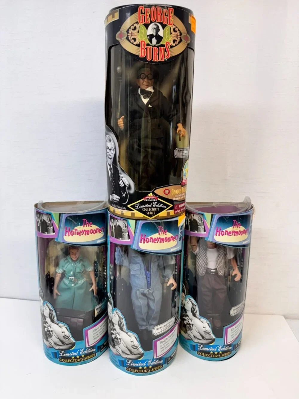 Honeymooners And George Burns  Collector Series Boxed Dolls-1997